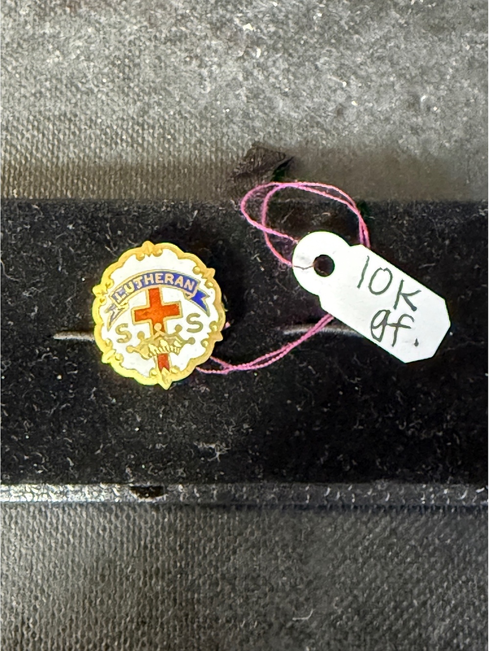 10k GF Vintage Little System Lutheran SRS Enamel Pin Badge